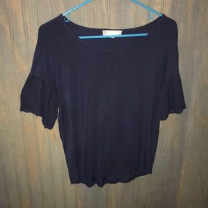 navy blue t-shirt